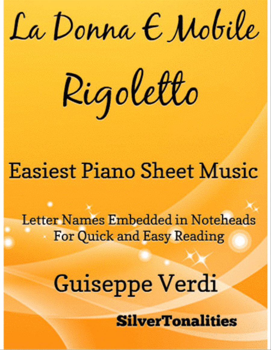 La Donna E Mobile Rigoletto Easiest Piano Sheet Music Easy Piano scores gallery preview page 1