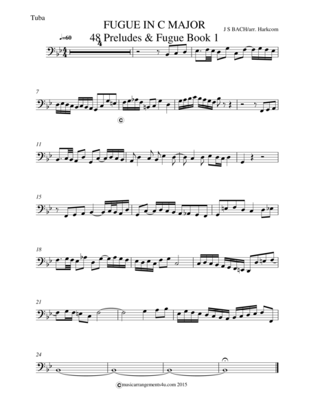 Fugue in C Major from 48 Preludes & Fugues Book 1