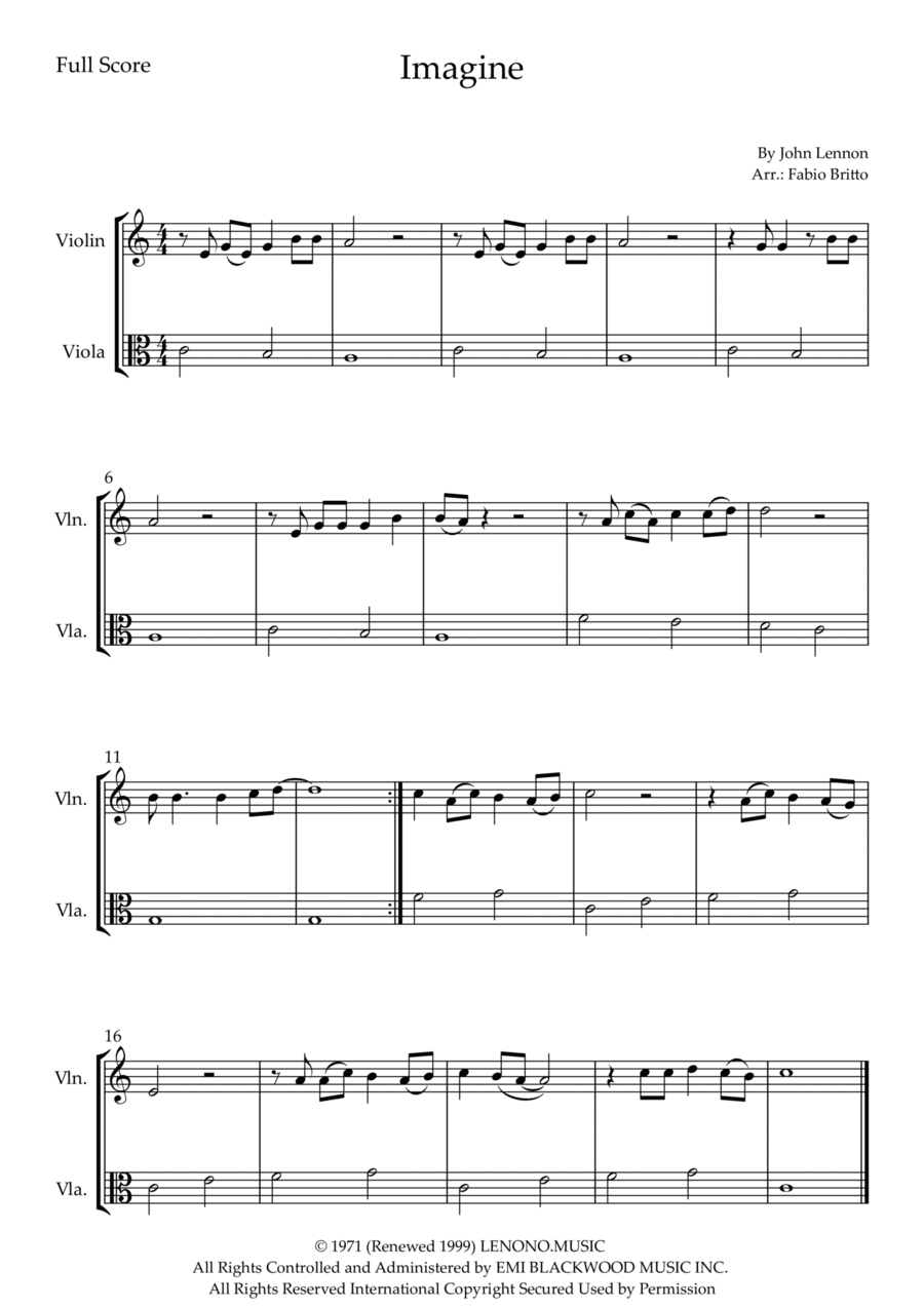 Imagine String Duet scores gallery preview page 1