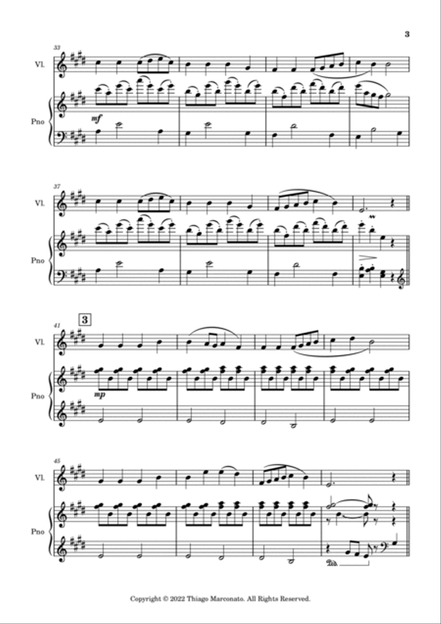 Always Cheerful Always Cheerful Violin Solo scores gallery preview page 3