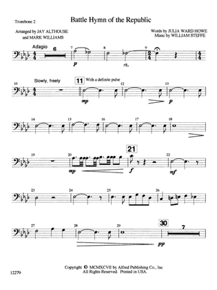 Battle Hymn of the Republic: 2nd Trombone
