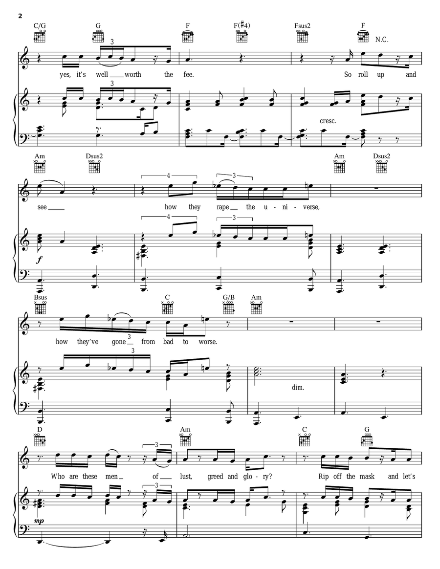 Crime Of The Century Crime Of The Century Piano, Vocal, Guitar scores gallery preview page 2