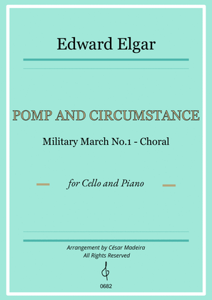 Book cover for Pomp and Circumstance No.1 - Cello and Piano (Full Score and Parts)