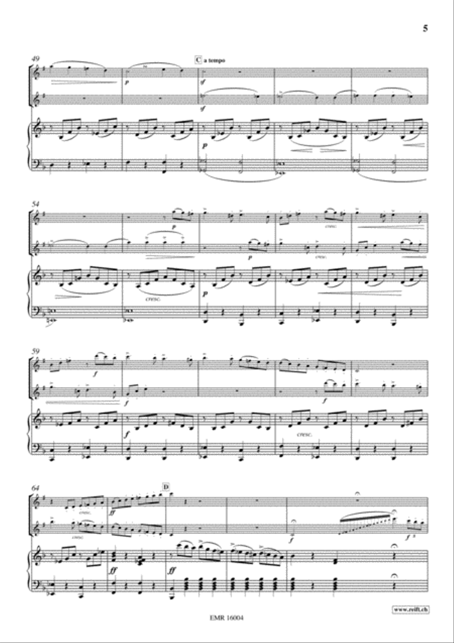 Concertpiece No. 2 Clarinet Duet scores gallery preview page 7