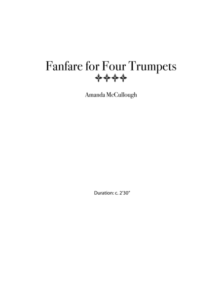 Fanfare for Four Trumpets image number null