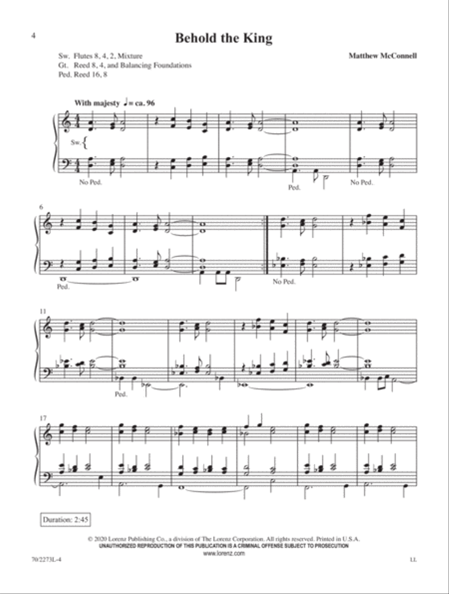 The Lord's Supper Organ Solo scores gallery preview page 3