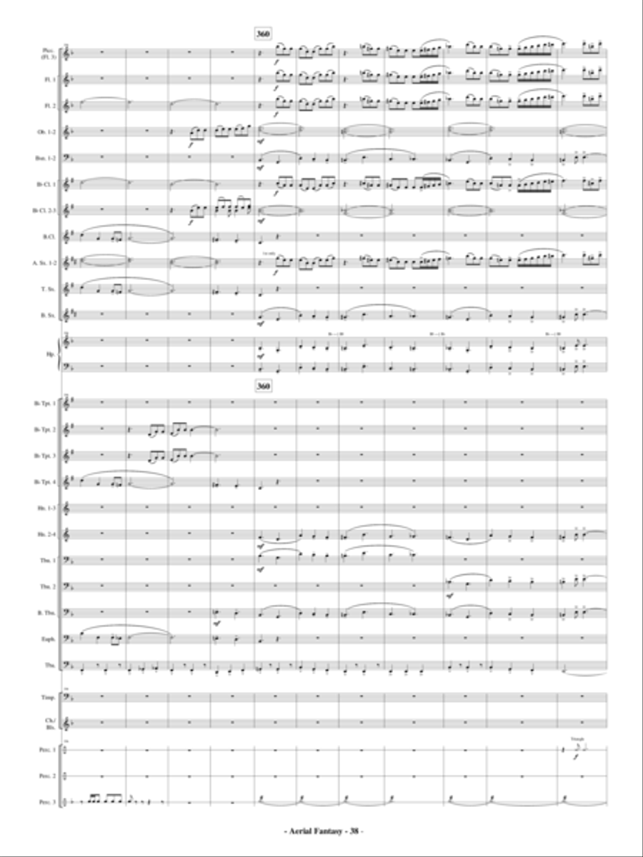 Aerial Fantasy Concert Band scores gallery preview page 39