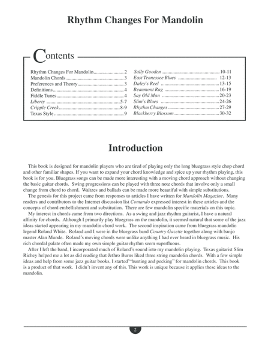 School of Mandolin: Rhythm Changes Mandolin scores gallery preview page 3