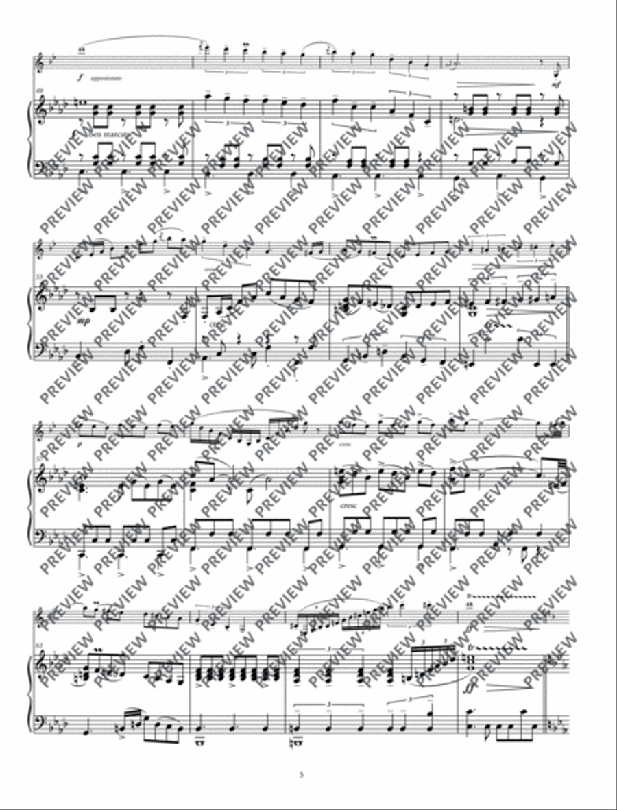 Concerto for Clarinets Clarinet Solo scores gallery preview page 6
