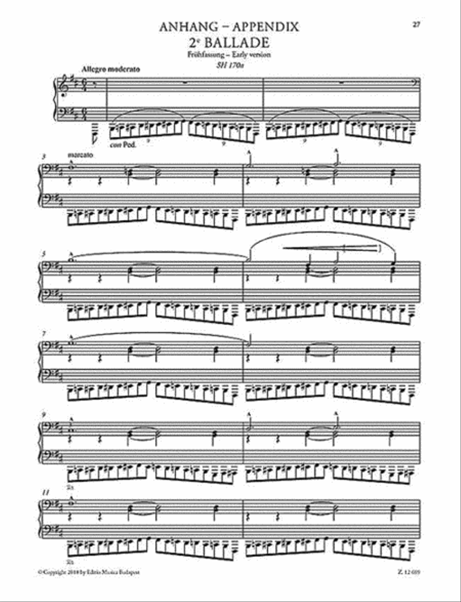 Ballade No. 2 Piano Solo scores gallery preview page 4