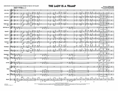 The Lady Is A Tramp - Conductor Score (Full Score)