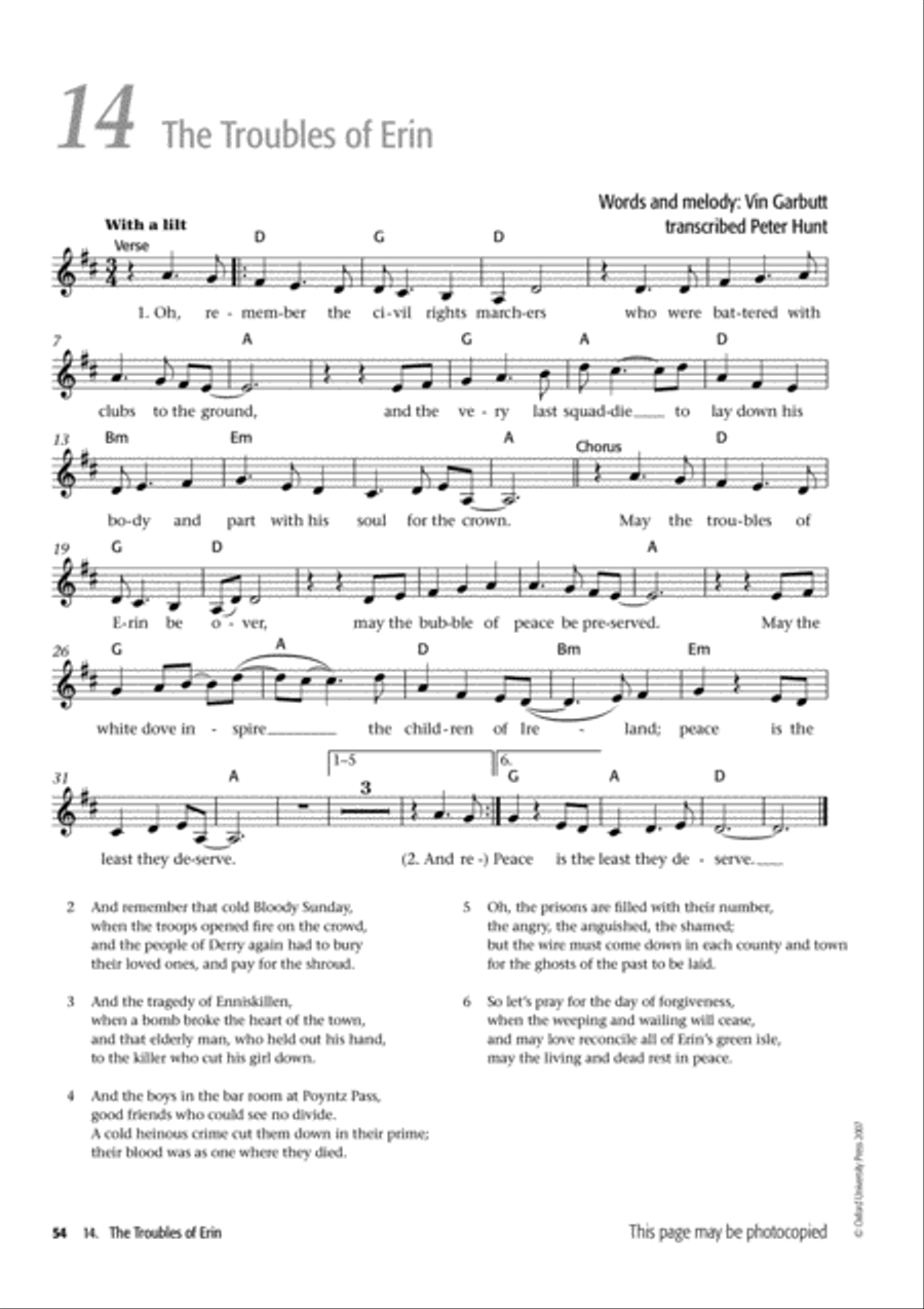 Folk Voiceworks Unison Choir scores gallery preview page 12