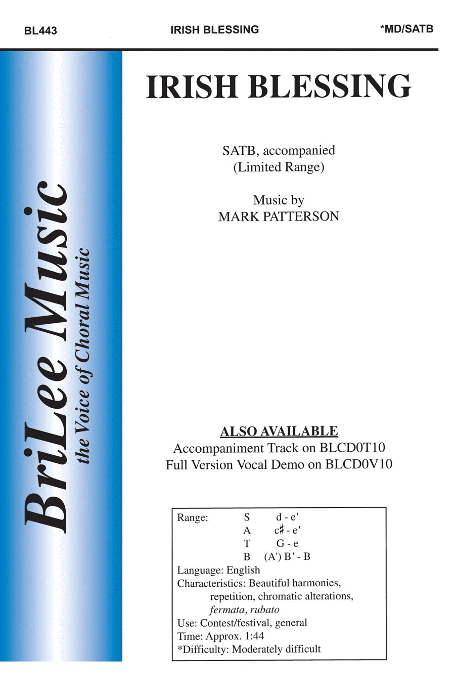 Irish Blessing 4-Part scores gallery preview page 1