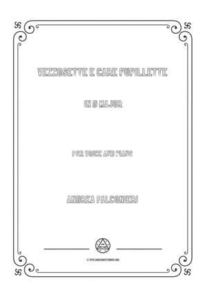Book cover for Falconieri-Vezzosette e care pupillette in D Major,for voice and piano