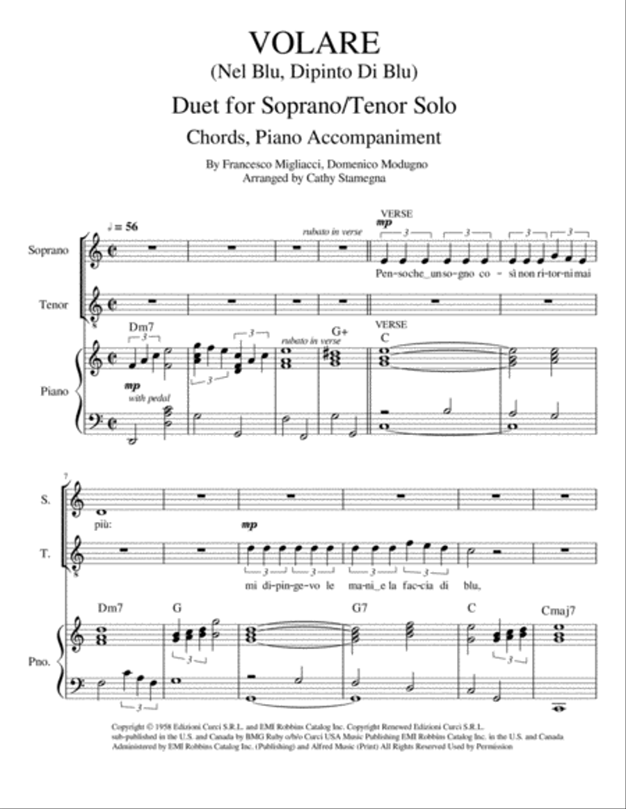 Volare Piano scores gallery preview page 3