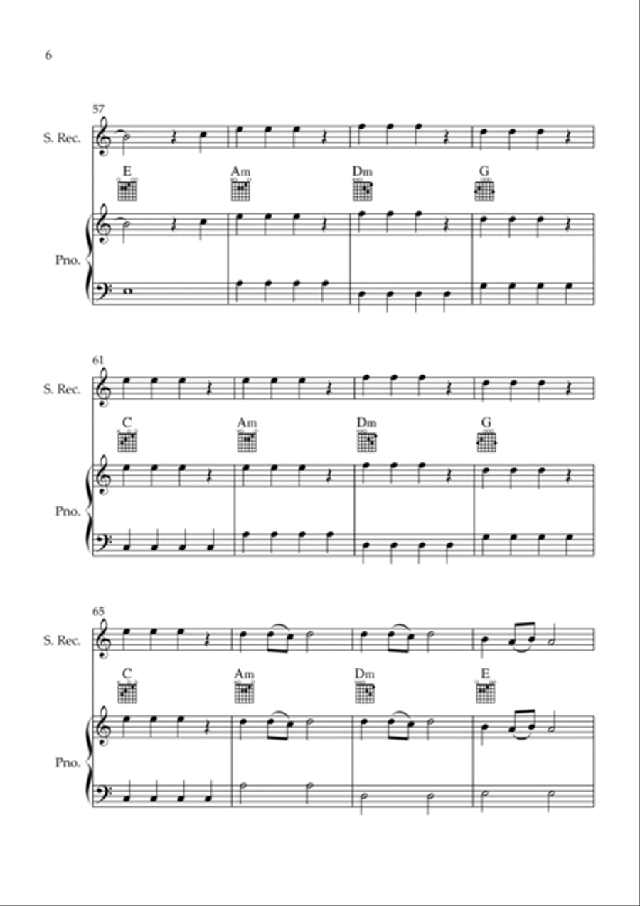 Flowers Recorder scores gallery preview page 6