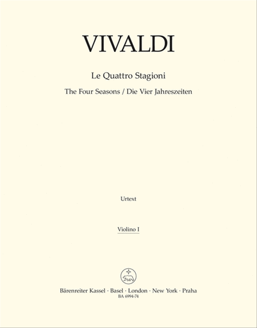 Die Vier Jahreszeiten Die Vier Jahreszeiten Violin scores gallery preview page 1
