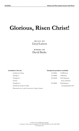 Book cover for Glorious, Risen Christ! - Brass and Percussion Score and Parts