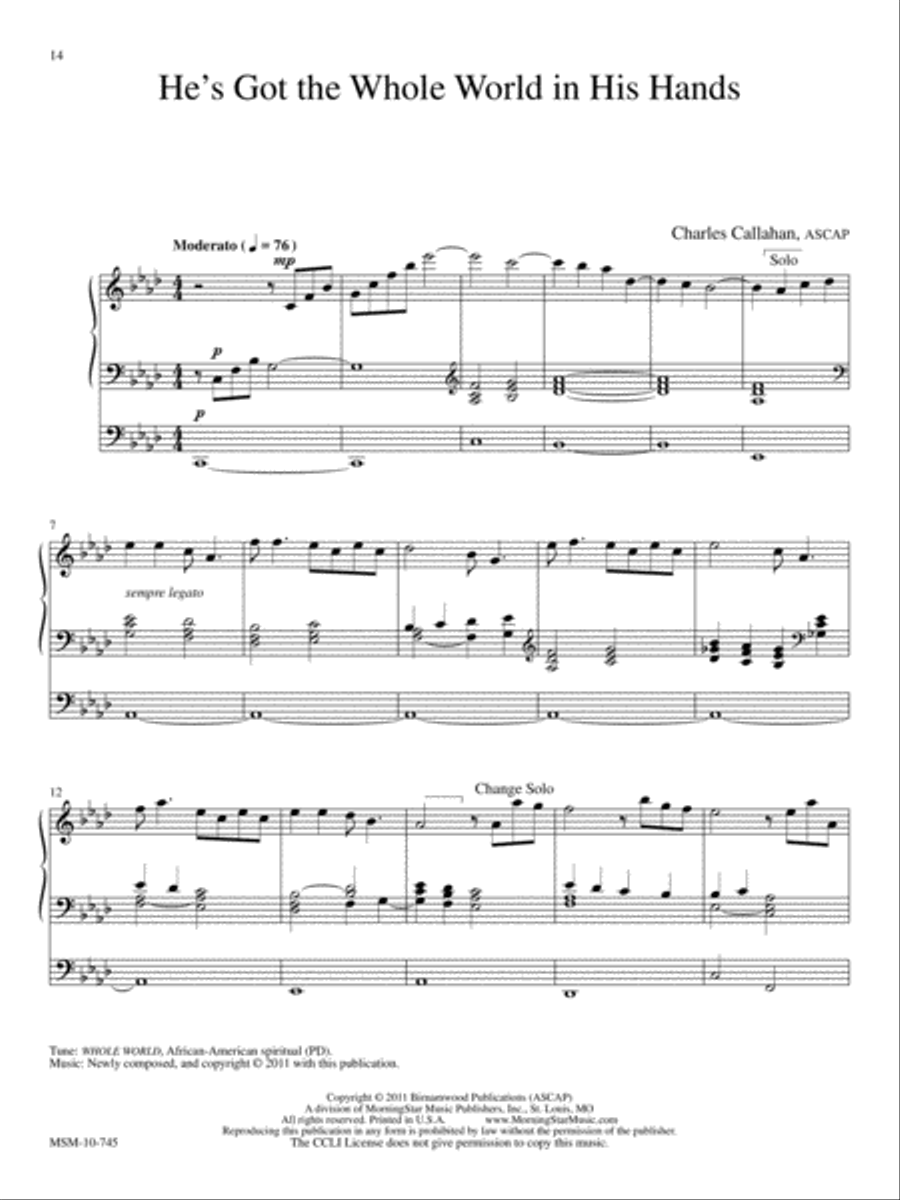 Spiritual Suite Spiritual Suite Organ scores gallery preview page 7