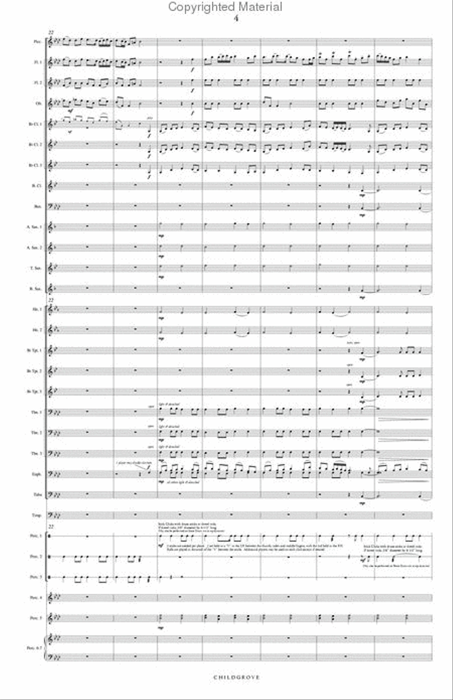 Childgrove Concert Band scores gallery preview page 5