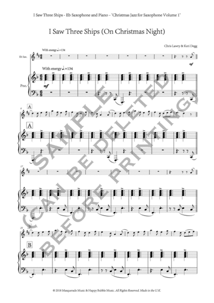 Christmas Jazz Volume 1 Eb saxophone. Chris Lawry & Keri Degg image number null