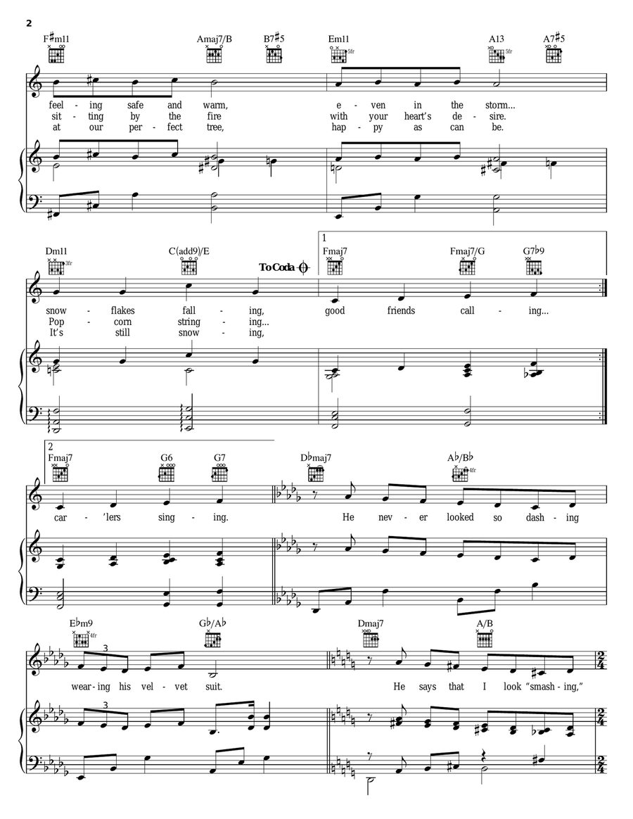 Christmas With My Prince Piano, Vocal, Guitar scores gallery preview page 2