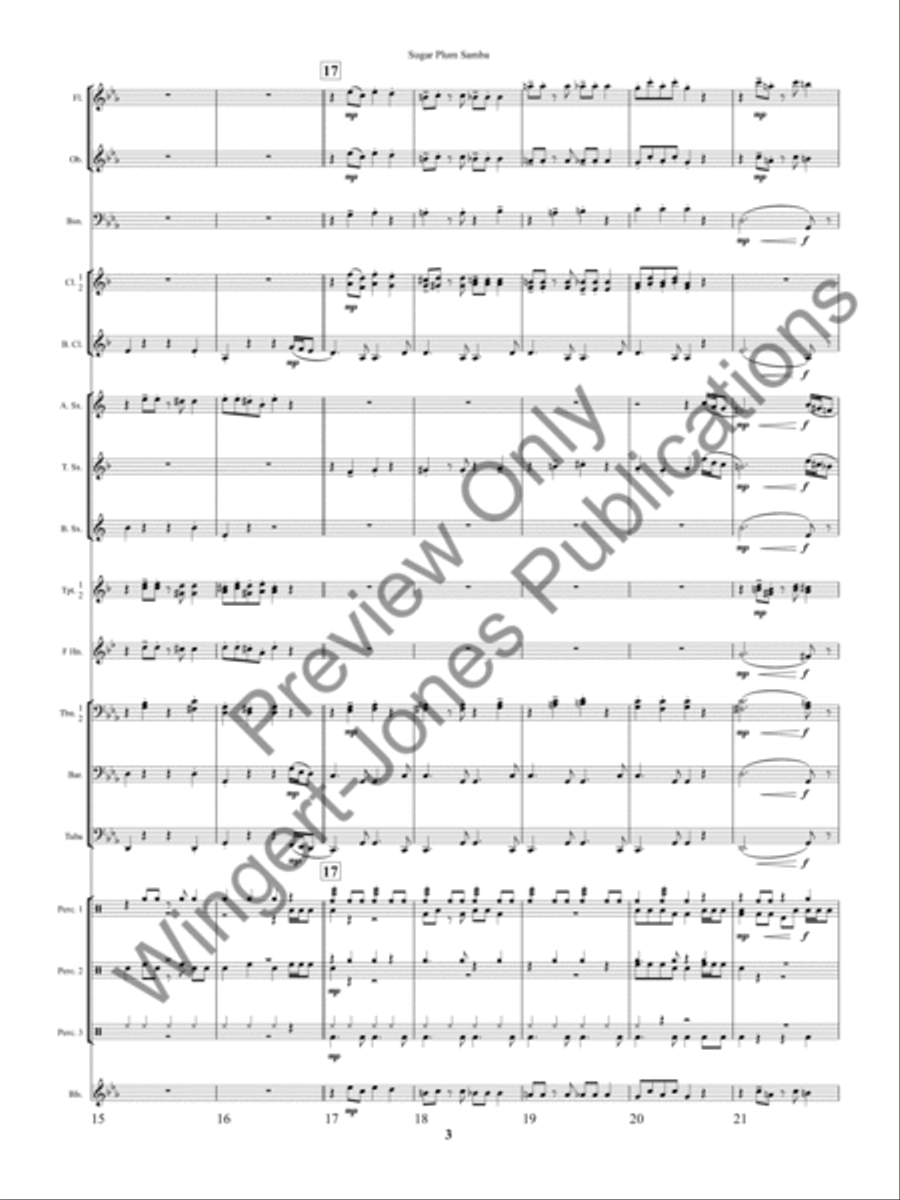 Sugar Plum Samba Sugar Plum Samba Concert Band scores gallery preview page 6