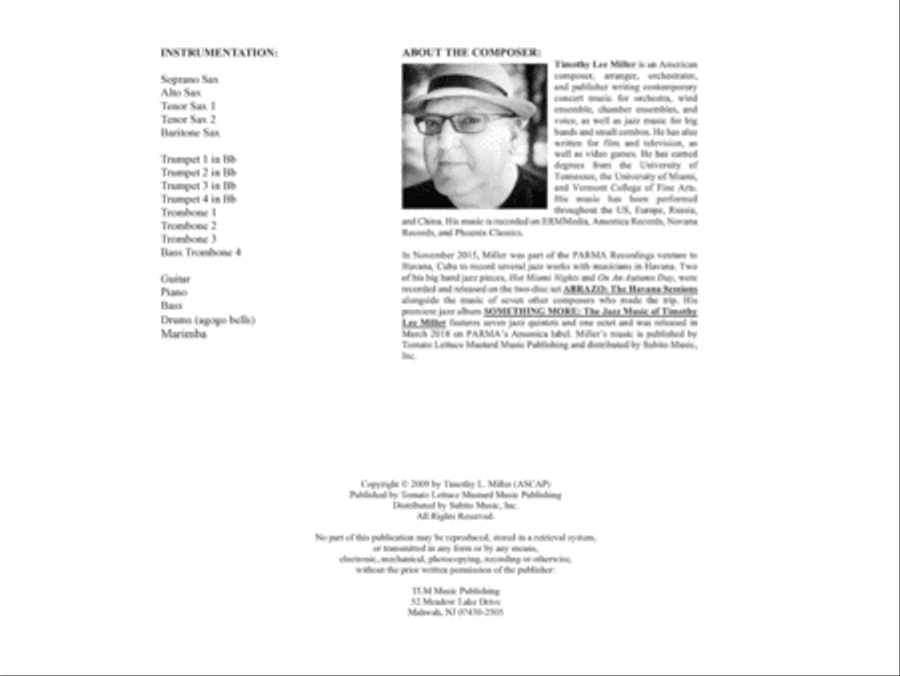 Serengeti Waltz Jazz Ensemble scores gallery preview page 2