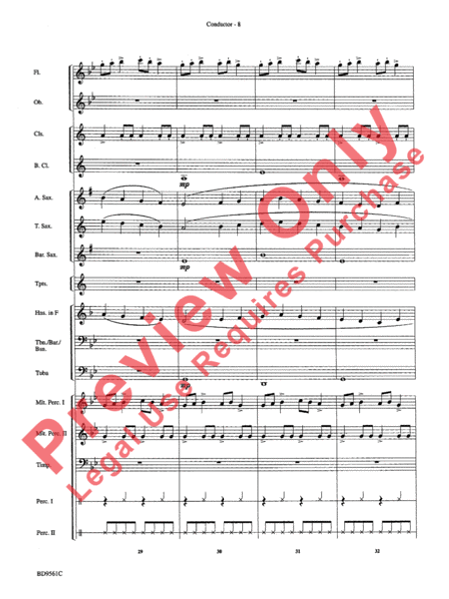 The Tempest Concert Band scores gallery preview page 11