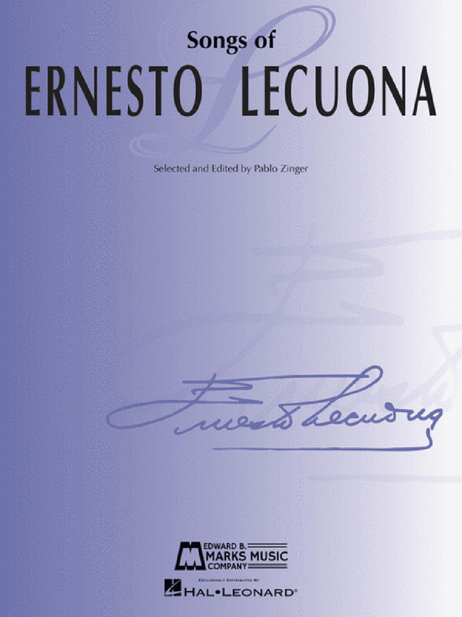 Songs of Ernesto Lecuona Piano, Vocal scores gallery preview page 1