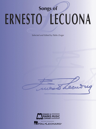 Book cover for Songs of Ernesto Lecuona