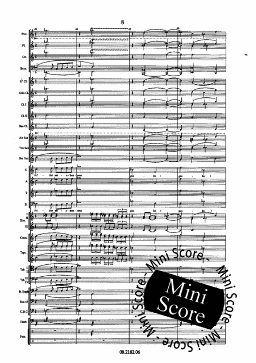 Oratorio Olympique SATB/Harmonie 4-Part scores gallery preview page 12