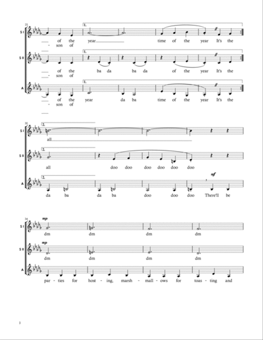 The Most Wonderful Time Of The Year SSA scores gallery preview page 3