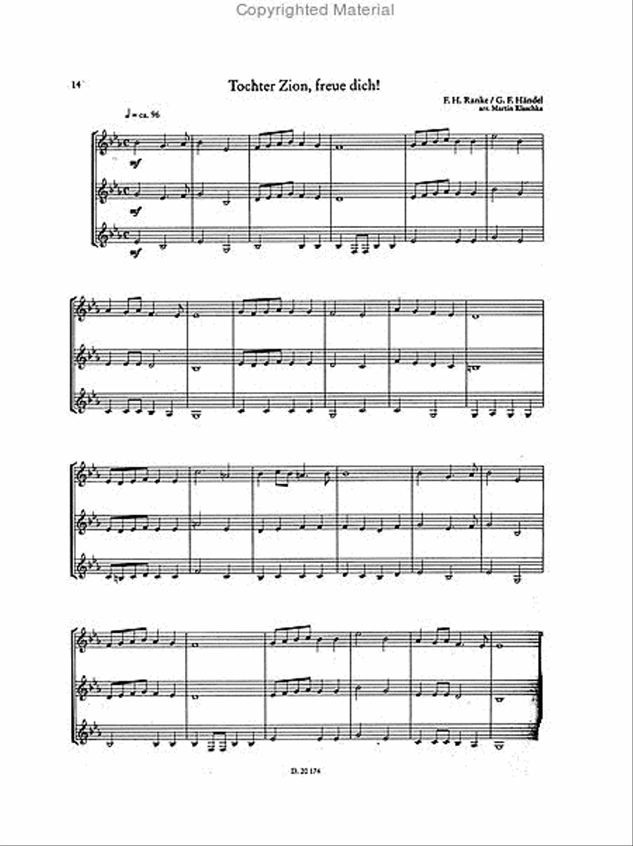 Christmas Festivity for Three Trumpet scores gallery preview page 3