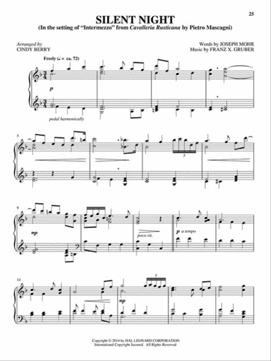 Classical Christmas Carols Piano Solo scores gallery preview page 5