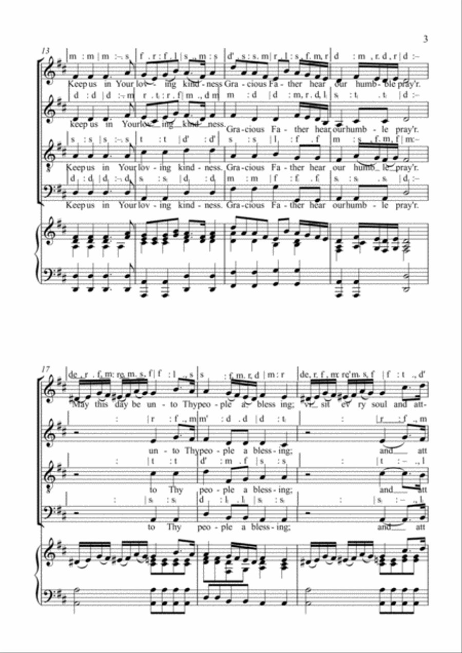 Bless this day Choir scores gallery preview page 3