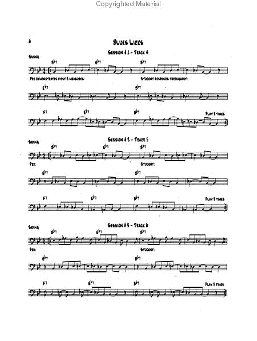 Know Before You Blow - Blues for Trombone with 2 CDs Trombone scores gallery preview page 3