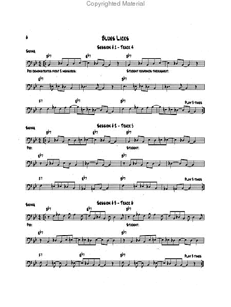 Know Before You Blow - Blues for Trombone with 2 CDs Trombone - Sheet Music