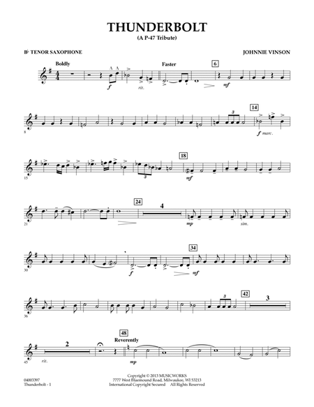 Thunderbolt (A P-47 Tribute) - Bb Tenor Saxophone