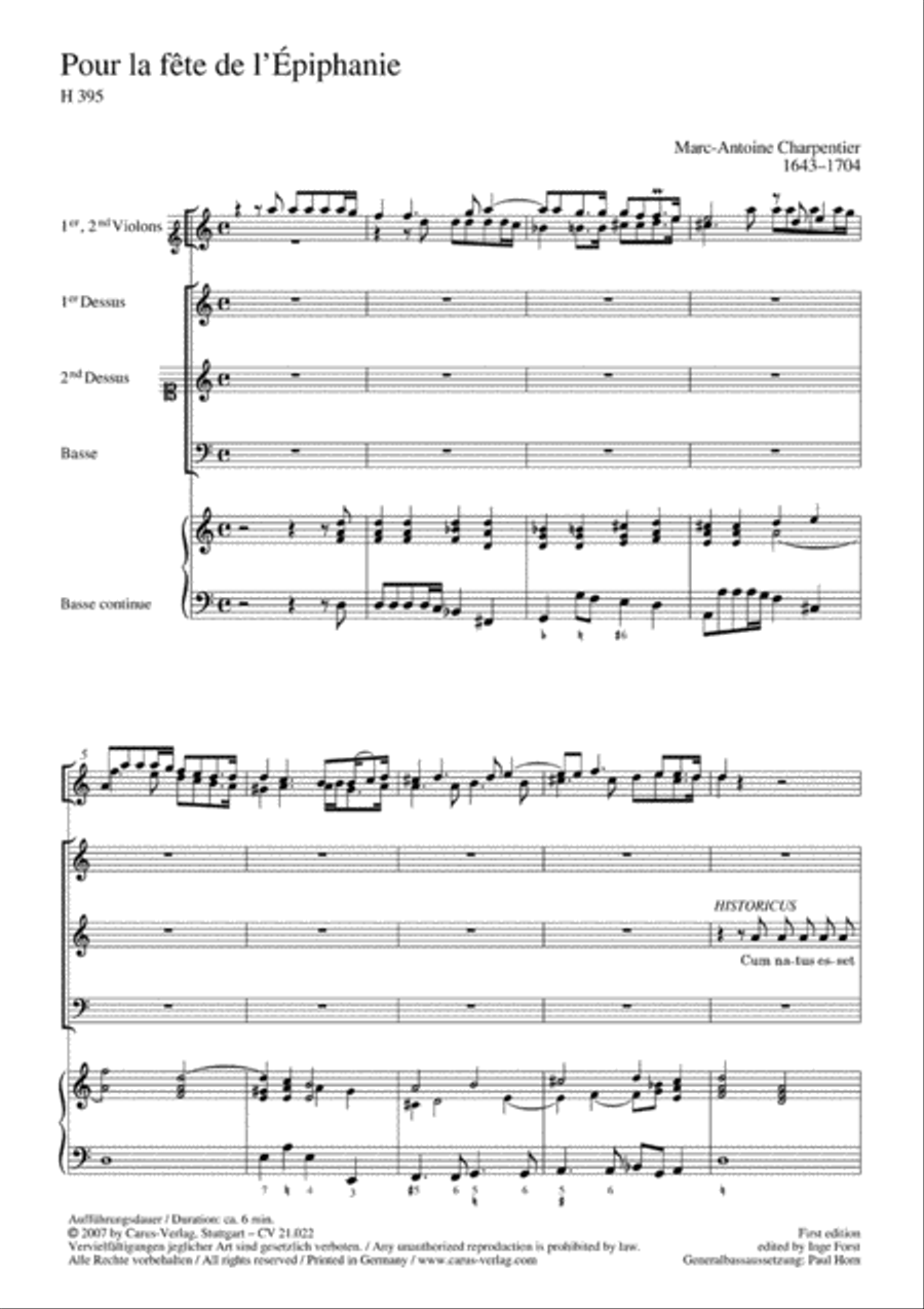 Pour la fete de l'Epiphanie Choir scores gallery preview page 1