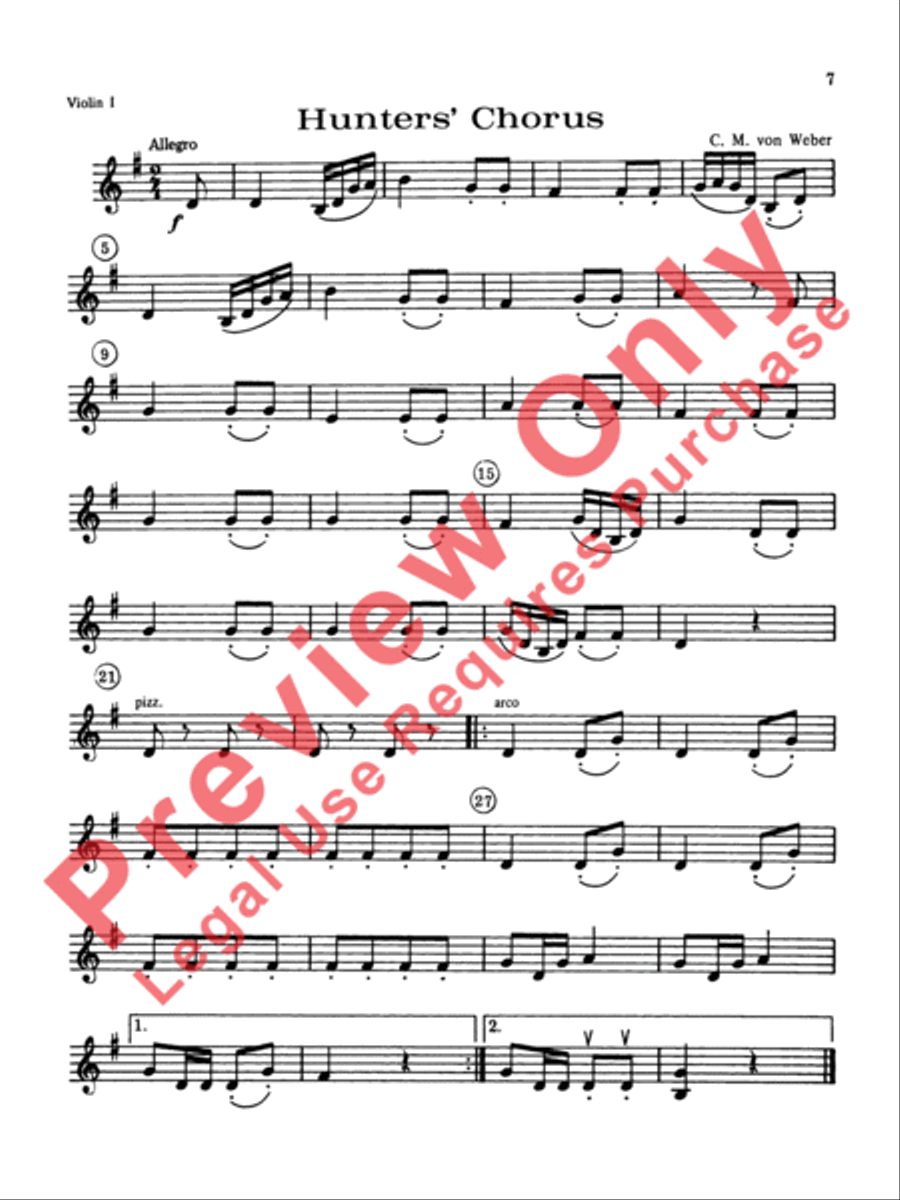 String Orchestra Accompaniments to Solos from Volumes 1 & 2 String Orchestra scores gallery preview page 6