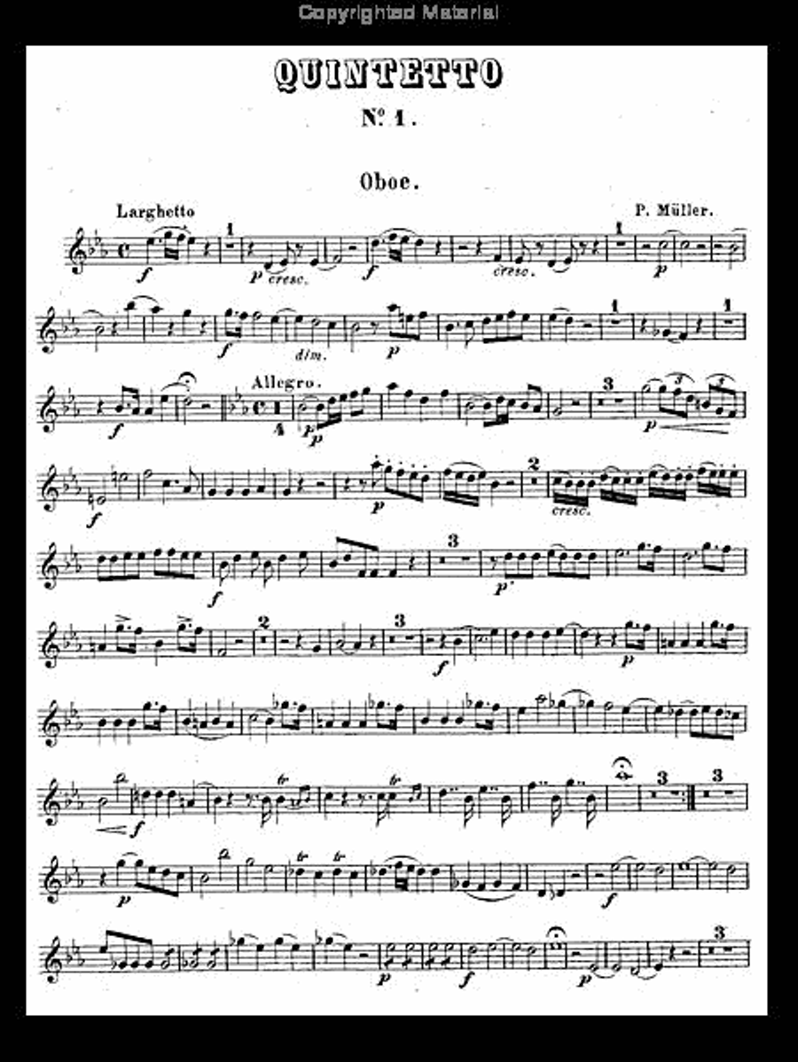 Drei Quintette Nr. 1 Woodwind Quintet scores gallery preview page 2