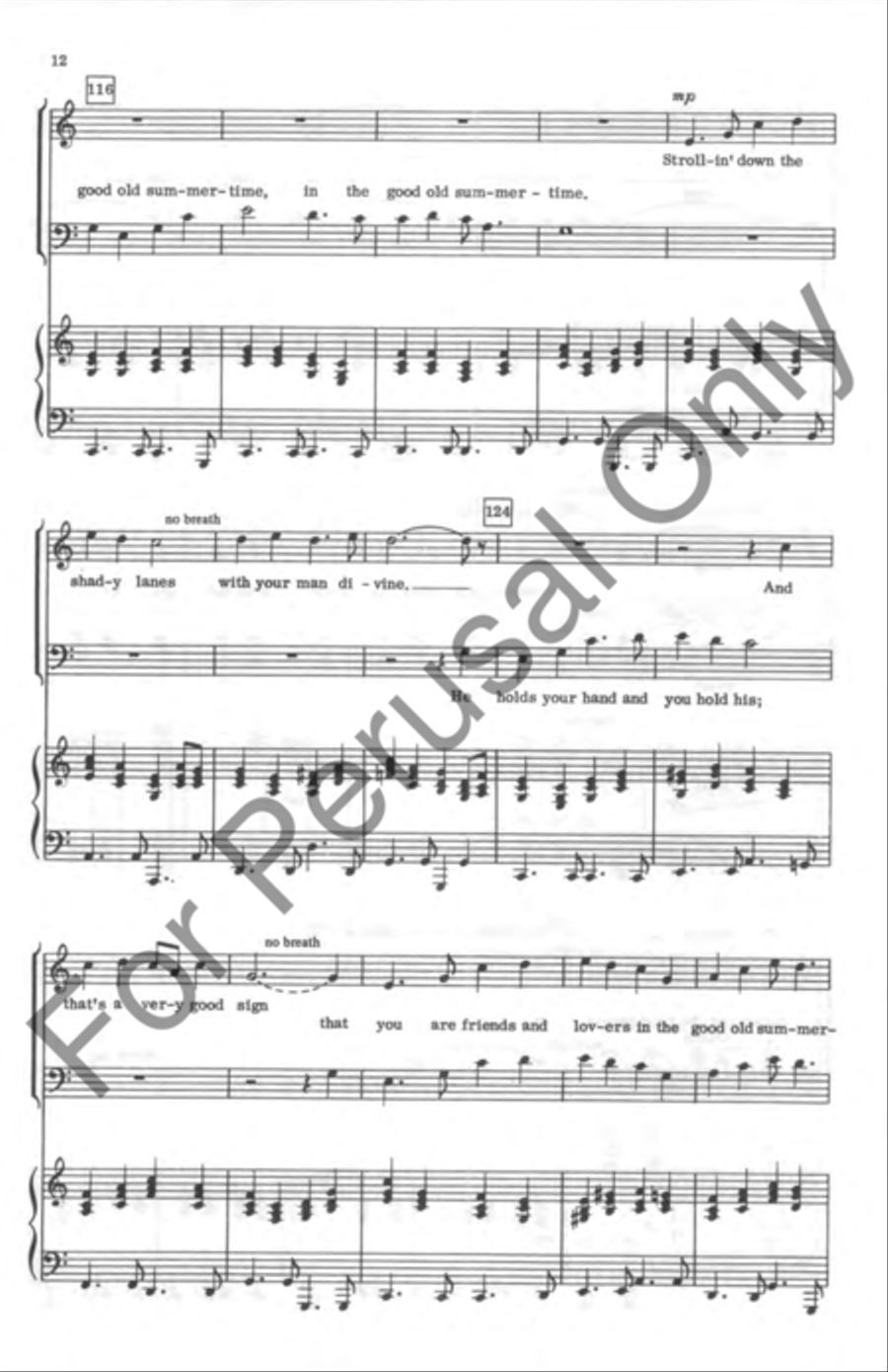 Americana Medley 4-Part scores gallery preview page 12