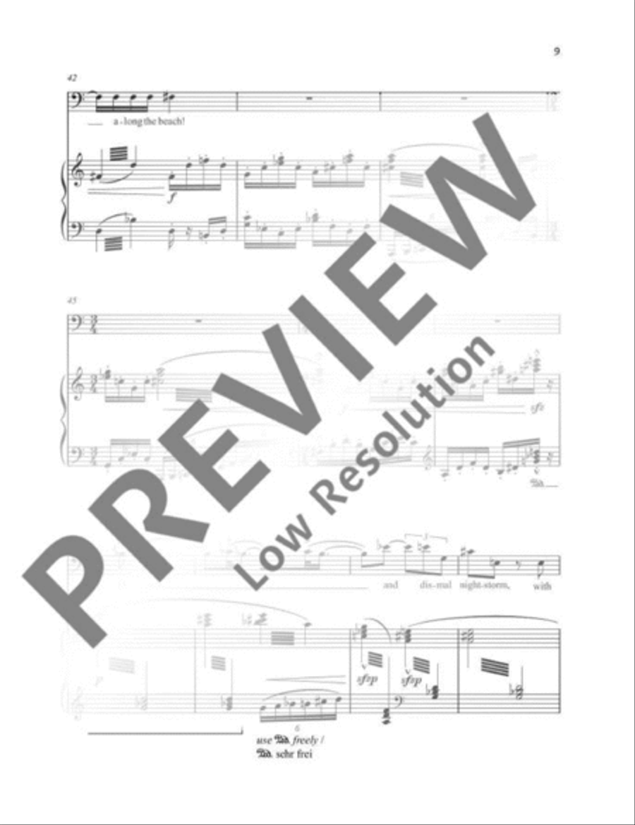 Three Songs Baritone Voice scores gallery preview page 10