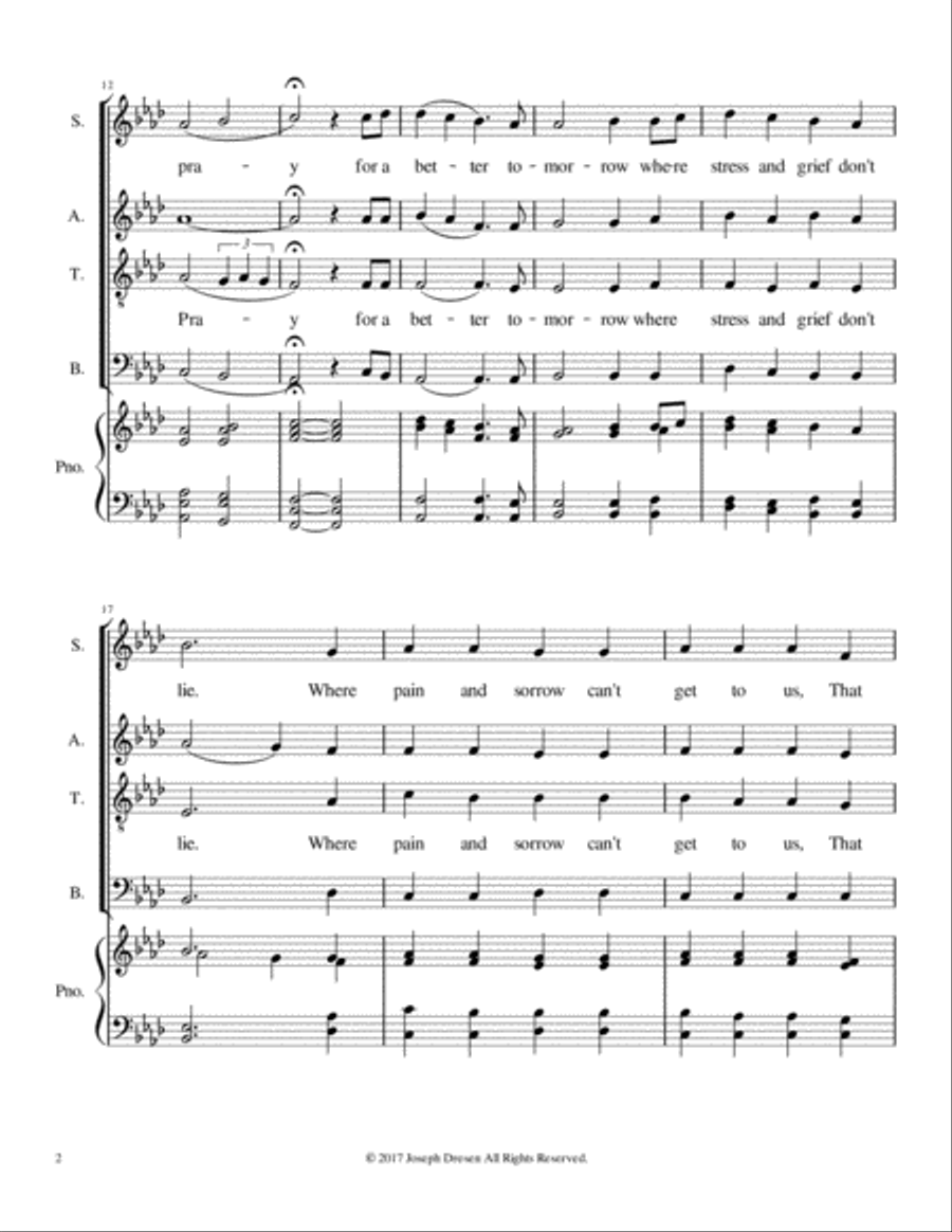 I Have Hope 4-Part scores gallery preview page 3