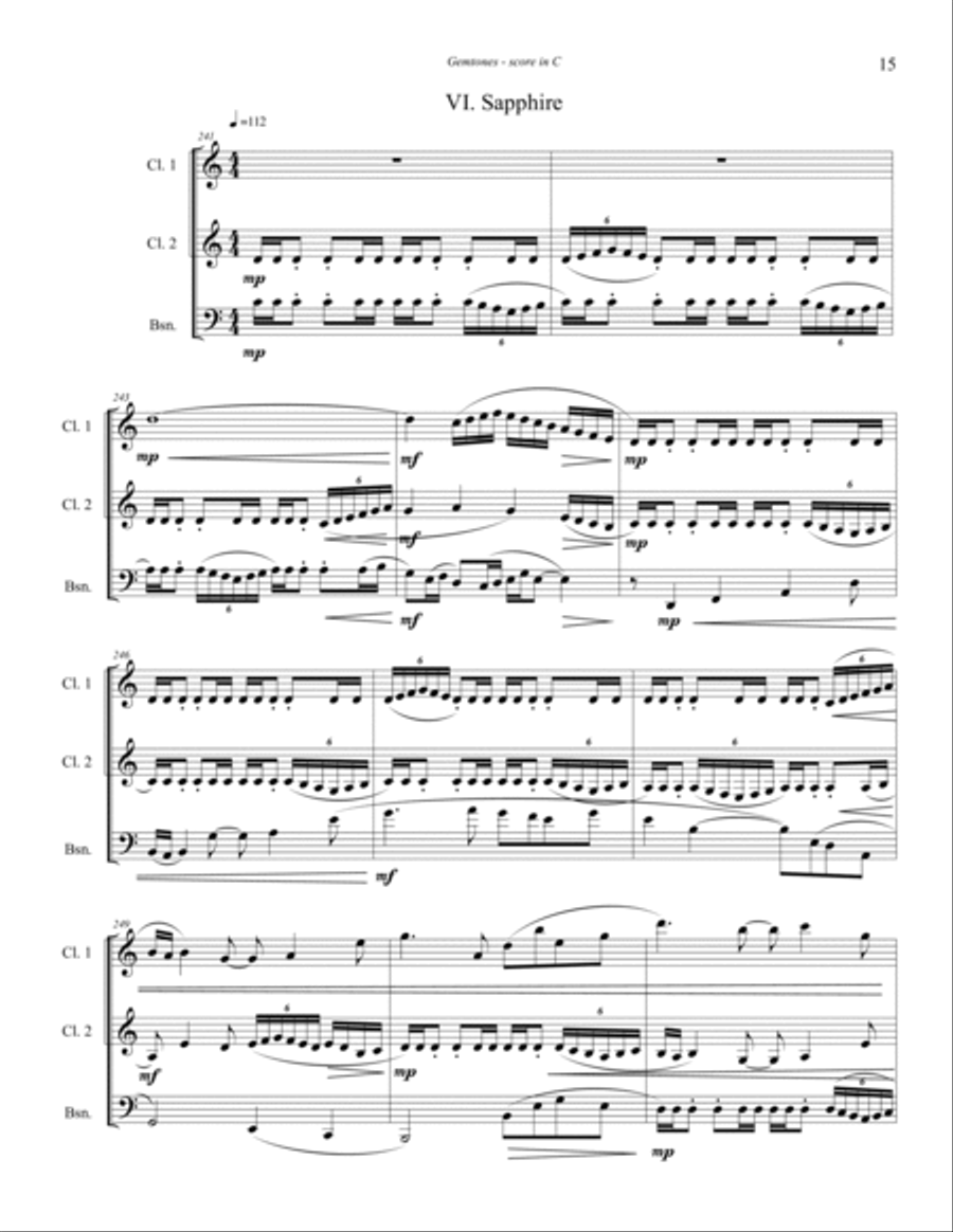 Fuga VII Saxophone Quartet scores gallery preview page 8