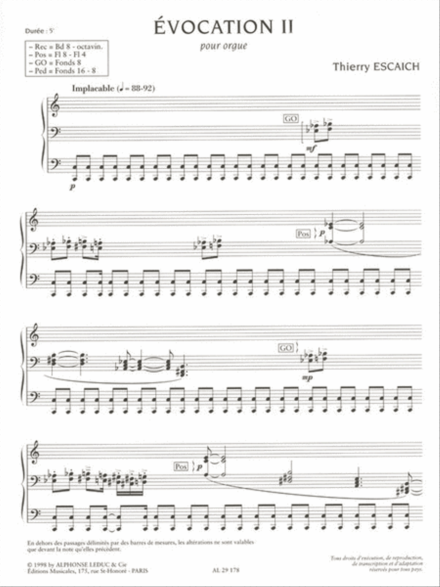 Evocation Ii, For Organ Organ Solo scores gallery preview page 2