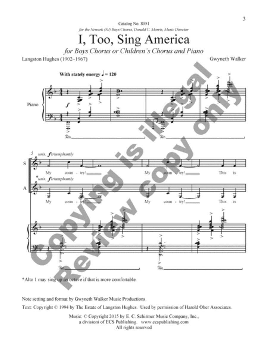 I, Too, Sing America Children's Choir scores gallery preview page 15