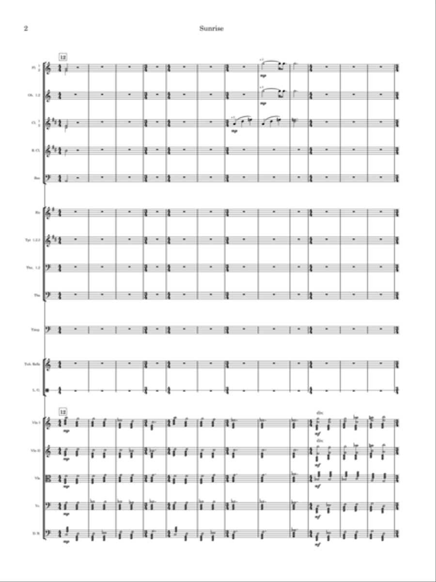 Sunrise - Orchestra Version Full Orchestra scores gallery preview page 4