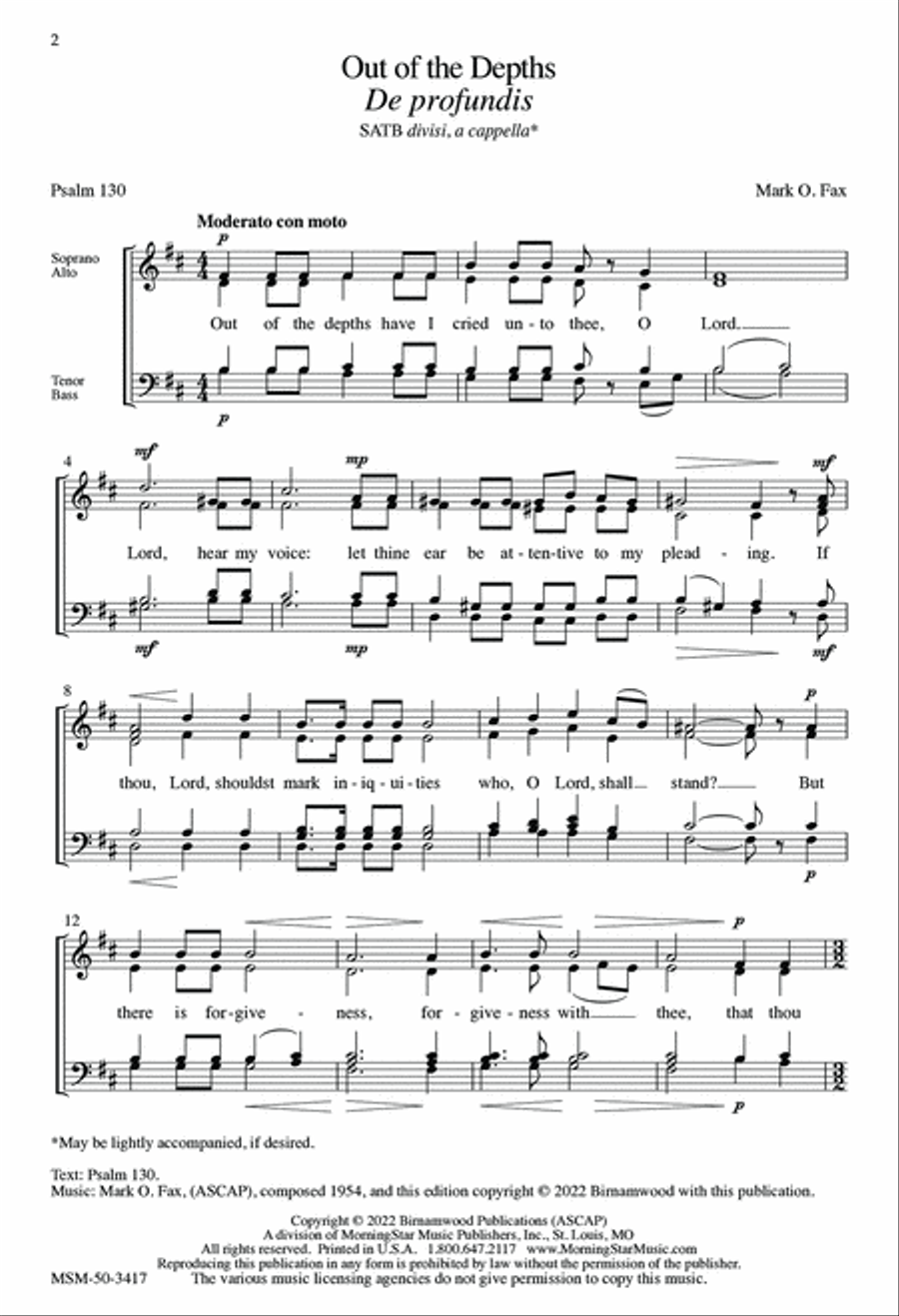 Out of the Depths Divisi scores gallery preview page 2